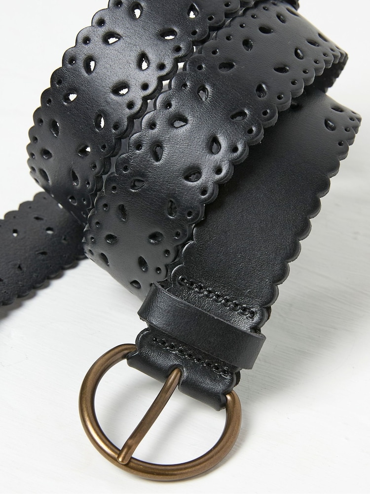 FatFace Black Scalloped Jean Belt - Image 2 of 2
