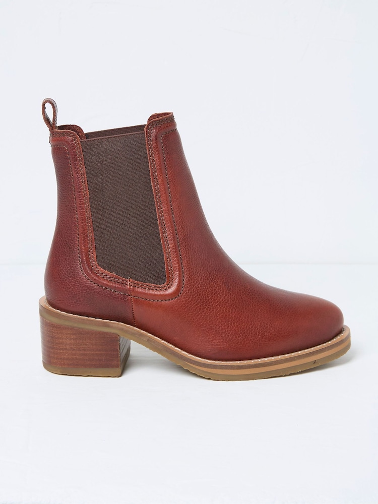 FatFace Orla Red Chelsea Boots - Image 1 of 3