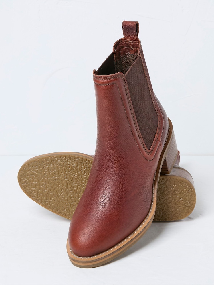 FatFace Orla Red Chelsea Boots - Image 3 of 3