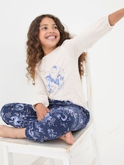 FatFace Navy Blue Unicorn Pyjama Set - Image 3 of 6