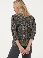 FatFace Shelley Black Ditsy Marks Blouse - Image 3 of 6