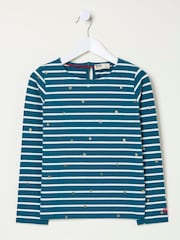 FatFace Blue Star Breton T-Shirt - Image 5 of 5