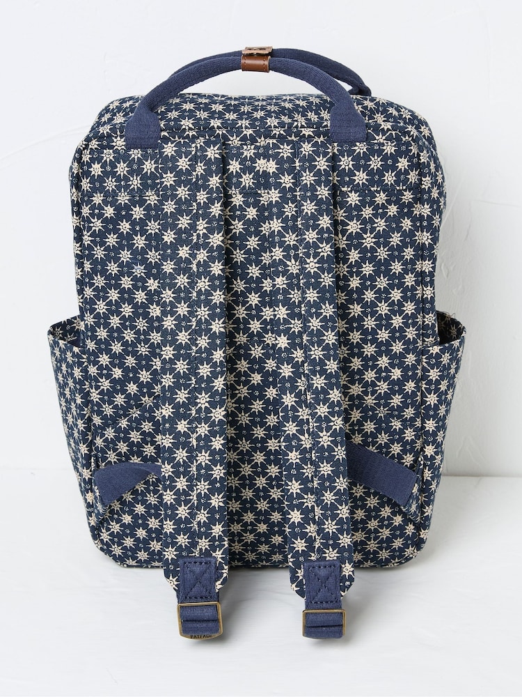 FatFace Blue Canvas Backpack - Image 2 of 2