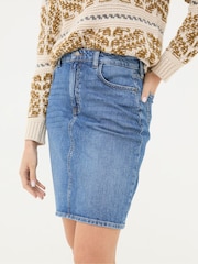 FatFace Hattie Blue Denim Skirt - Image 3 of 6