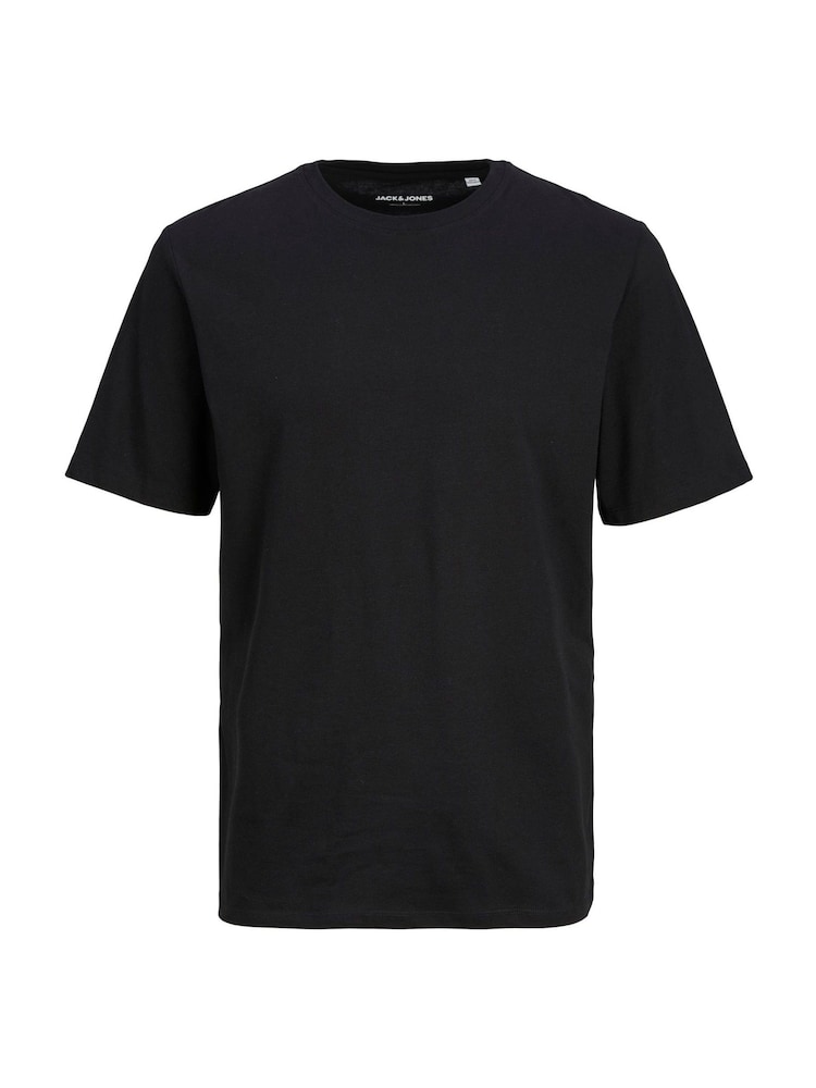 JACK & JONES Black Short Sleeve 100% Cotton Pyjamas Set - Image 2 of 3
