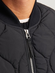 JACK & JONES Black Onion Quilted Padded Gilet - Image 4 of 7