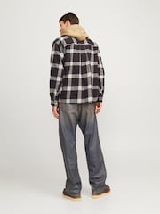 JACK & JONES Blue Relaxed Fit Flannel 100% Cotton Shirt - Image 3 of 6