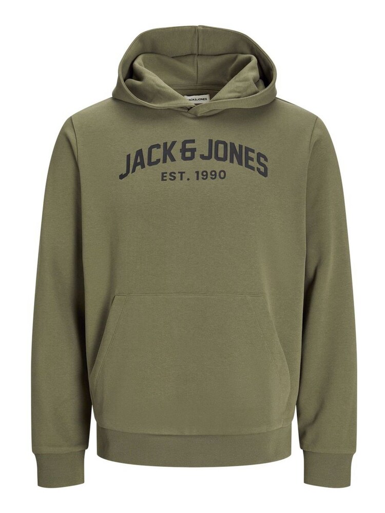 JACK & JONES Olive Green Logo Hoodie Joggers Set - Image 2 of 3