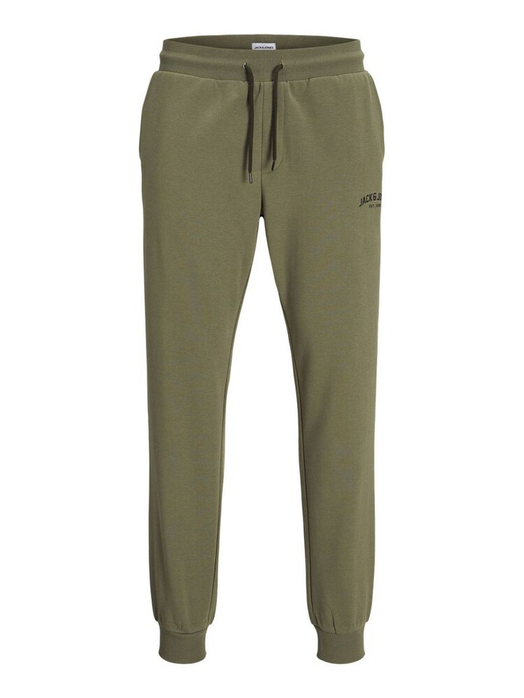 JACK & JONES Olive Green Logo Hoodie Joggers Set - Image 3 of 3