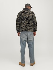 JACK & JONES Black Teddy Borg Zip Through Fleece - Image 2 of 5