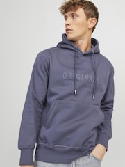 JACK & JONES Blue Regular Fit Hoodie - Image 1 of 5