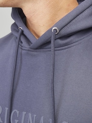 JACK & JONES Blue Regular Fit Hoodie - Image 4 of 5