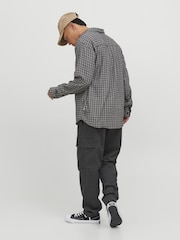 JACK & JONES Grey Wide Tapered Cargo Trousers - Image 3 of 5