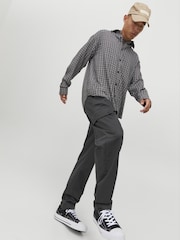 JACK & JONES Grey Wide Tapered Cargo Trousers - Image 4 of 5