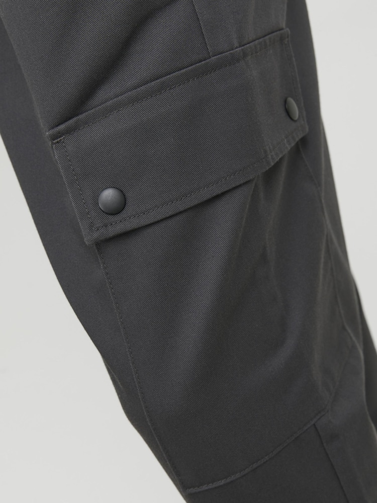 JACK & JONES Grey Wide Tapered Cargo Trousers - Image 5 of 5