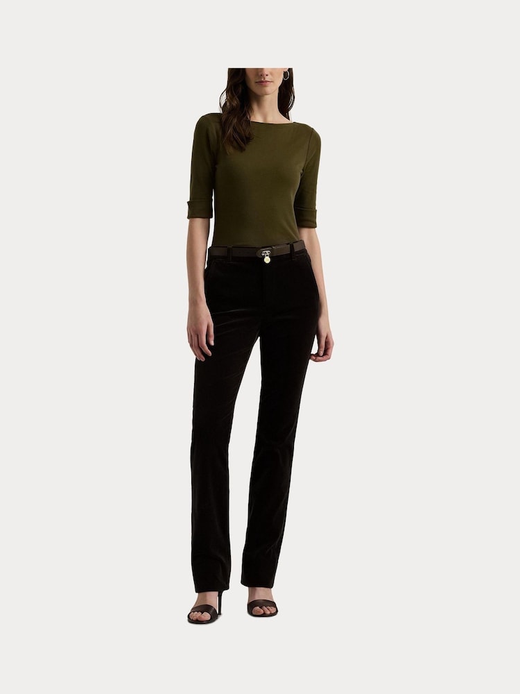 Lauren Ralph Lauren Cotton-Blend Boatneck Top - Image 7 of 7