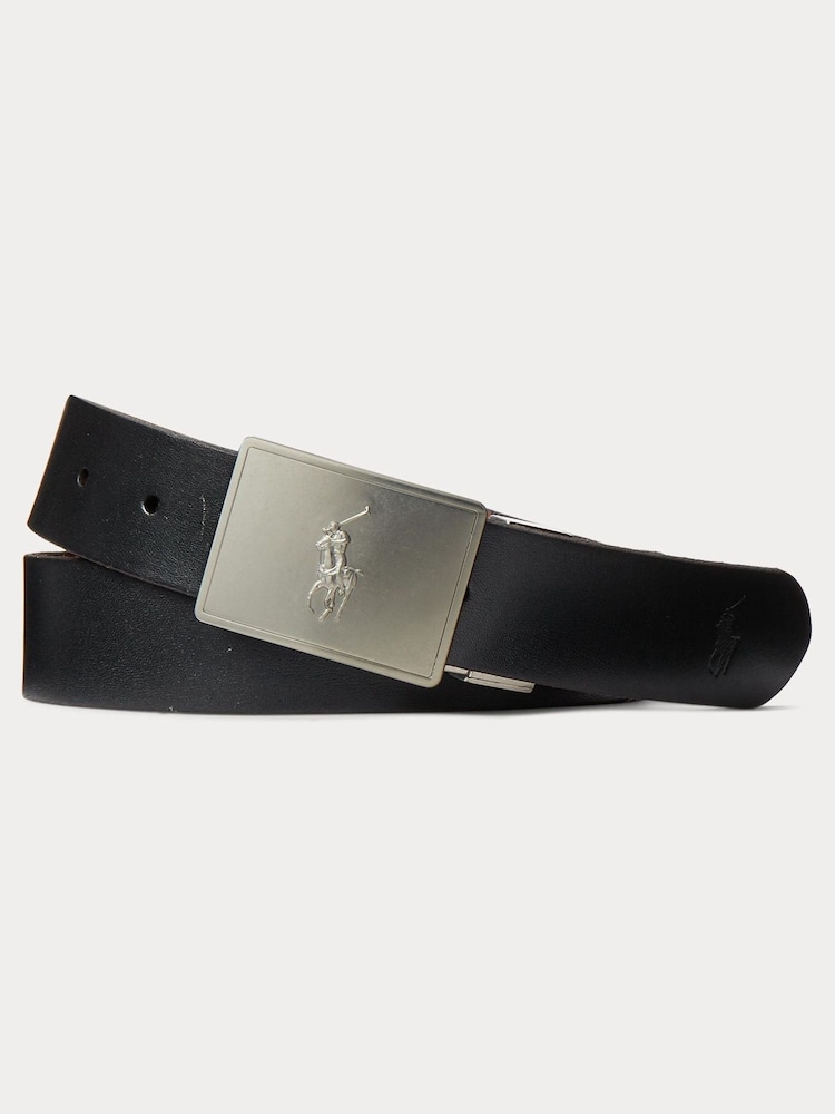 Polo Ralph Lauren Black Interchangeable Buckle Leather Belt Gift Set - Image 1 of 5