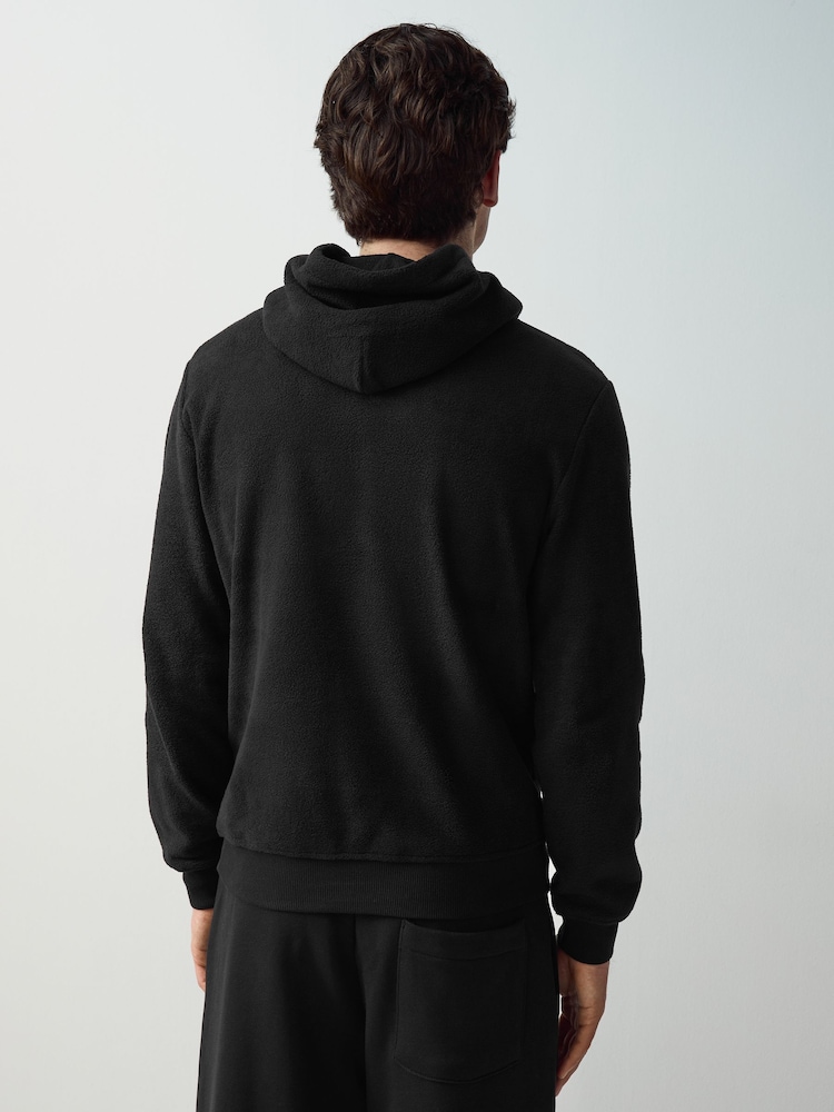 Polo Ralph Lauren Blue Brushed Fleece Hoodie - Image 2 of 5