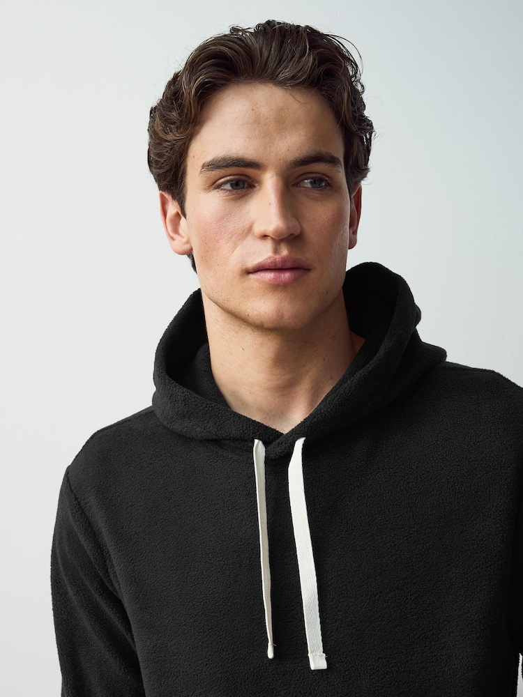 Polo Ralph Lauren Blue Brushed Fleece Hoodie - Image 3 of 5
