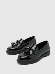 Schuh Lohan Patent Tassel Black Loafers - Image 3 of 4
