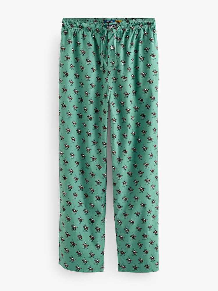 Polo Ralph Lauren Polo Bear 100% Cotton All-Over-Print Cotton Pyjama Trousers - Image 1 of 4