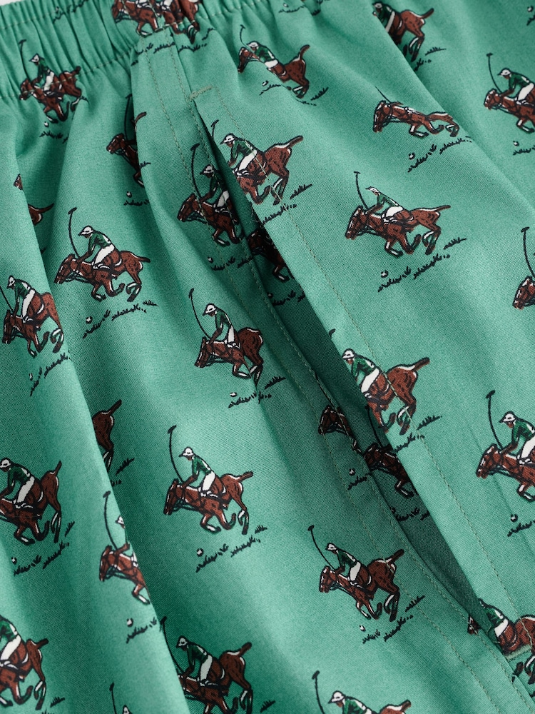 Polo Ralph Lauren Polo Bear 100% Cotton All-Over-Print Cotton Pyjama Trousers - Image 2 of 4