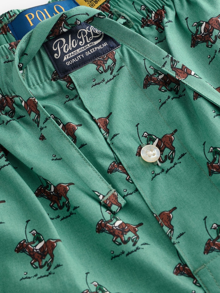 Polo Ralph Lauren Polo Bear 100% Cotton All-Over-Print Cotton Pyjama Trousers - Image 4 of 4