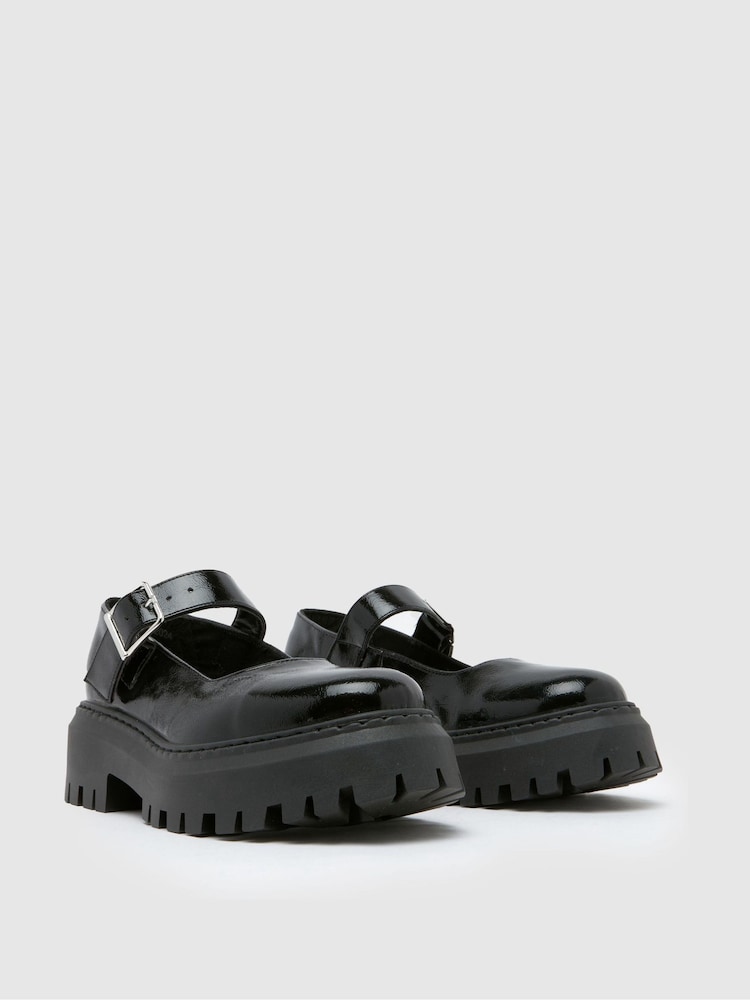 Schuh Lash Chunky Mary Jane Black Shoes - Image 2 of 4