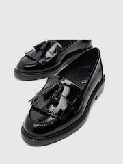Schuh Wide Fit Lizzie Leather Compass Black Shoes - Image 4 of 4