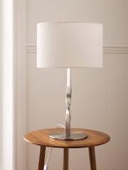 Jasper Conran London Chrome Twist Table Lamp - Image 2 of 4