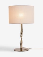 Jasper Conran London Chrome Twist Table Lamp - Image 4 of 4