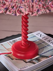Cath Kidston Pink Barley Twist Table Lamp - Image 4 of 5