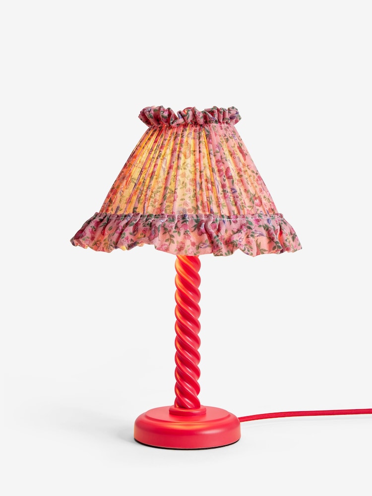 Cath Kidston Pink Barley Twist Table Lamp - Image 5 of 5 Cath Kidston Pink Barley Twist Table Lamp - Image 5 of 5
