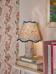 Cath Kidston Blue Mini Scallop Table Lamp - Image 1 of 5