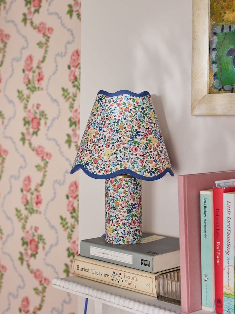 Cath Kidston Blue Mini Scallop Table Lamp - Image 2 of 5