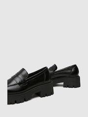 Schuh Lennox Leather Chunky črna mokasini - Slika 3 iz 4