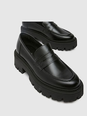 Schuh Lennox Leather Chunky črna mokasini - Slika 4 iz 4