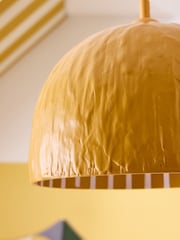 Jojo Maman Bébé Ochre Yellow Asta Stripe Pendant Light - Image 3 of 5