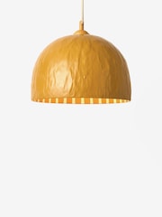 Jojo Maman Bébé Ochre Yellow Asta Stripe Pendant Light - Image 4 of 5