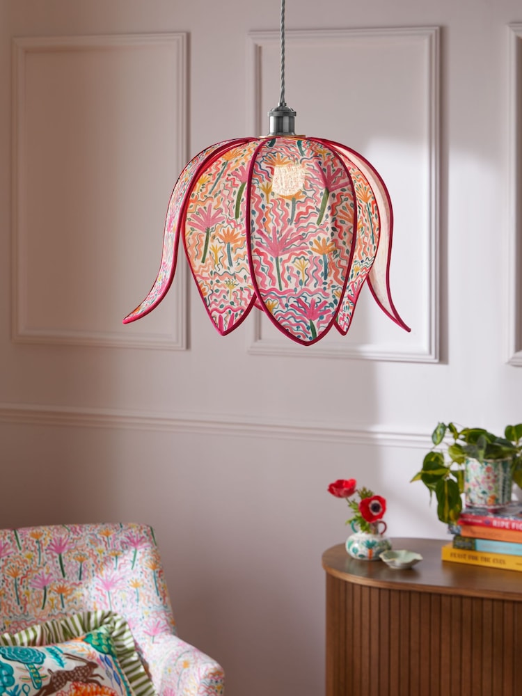 Lucy Tiffney Pink Flower Easyfit Shade - Image 2 of 4