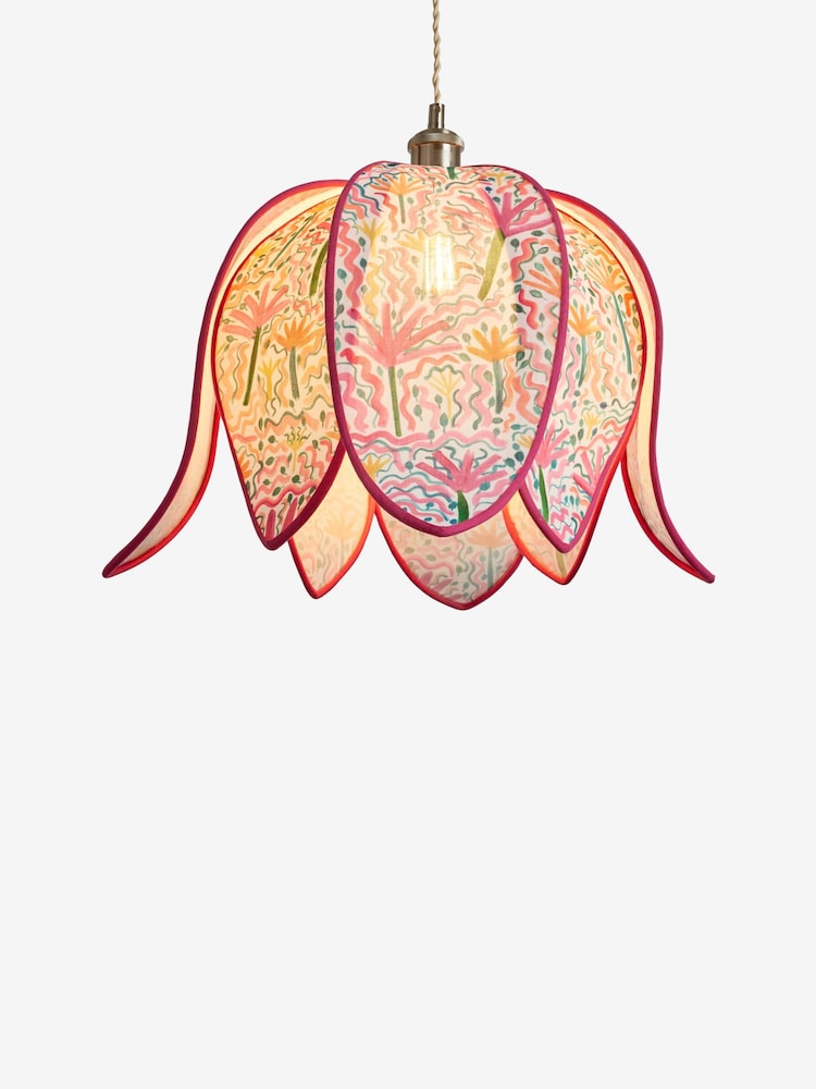 Lucy Tiffney Pink Flower Easyfit Shade - Image 4 of 4
