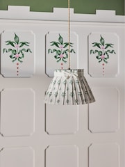 Cath Kidston Cream/Green Pleat Bow Easyfit Shade - Image 2 of 5