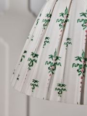 Cath Kidston Cream/Green Pleat Bow Easyfit Shade - Image 5 of 5