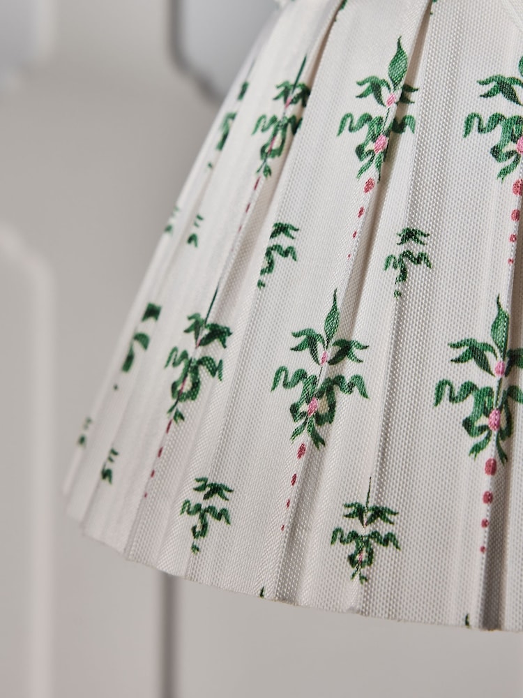 Cath Kidston Cream/Green Pleat Bow Easyfit Shade - Image 5 of 5