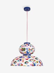 Eleanor Bowmer Multi Leopard Print Lantern Pendant Light - Image 5 of 6