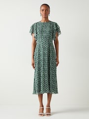LK Bennett Agnes Print Georgette Dress - Bild 1 von 3