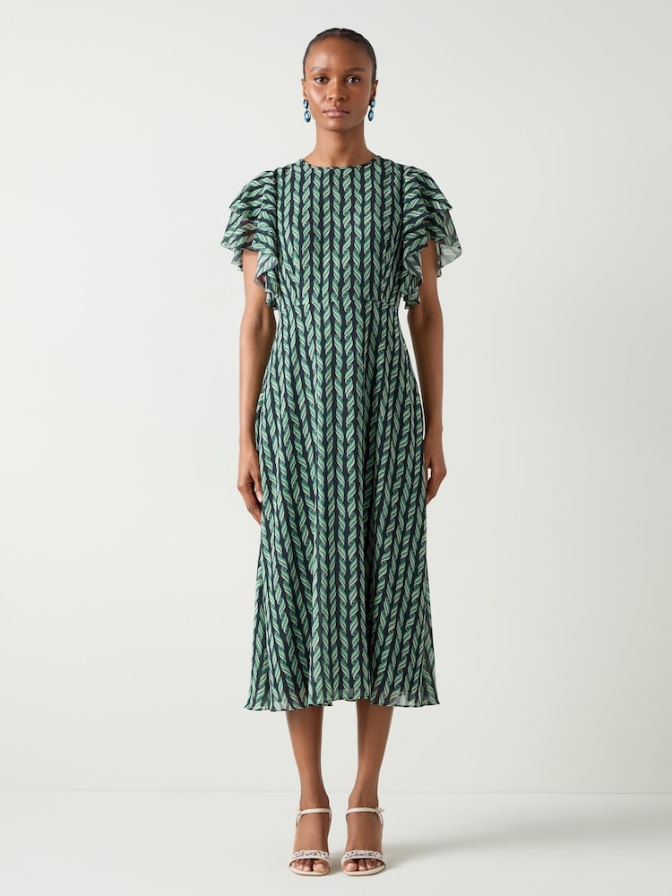 LK Bennett Agnes Print Georgette Dress - Bild 1 von 3