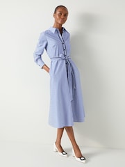LK Bennett Lucan Striped 100% Cotton Shirt Dress - Bild 1 von 3