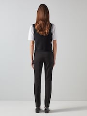 LK Bennett Black Slim Stretch Esen Square Pocket Trousers - Image 2 of 3