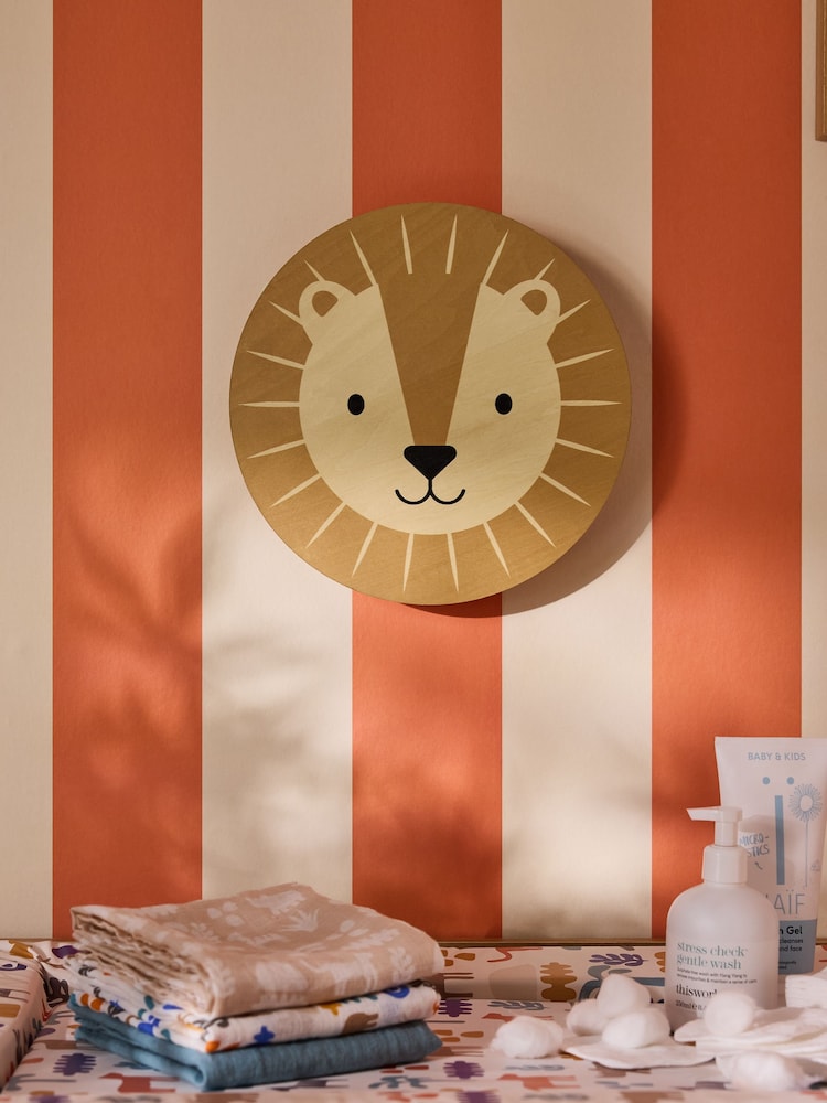 Jojo Maman Bébé Wood Rechargable Luca Lion Wall Light - Image 2 of 6